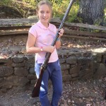 Rosalie met een originele Rifle