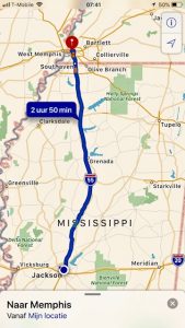 route Memphis